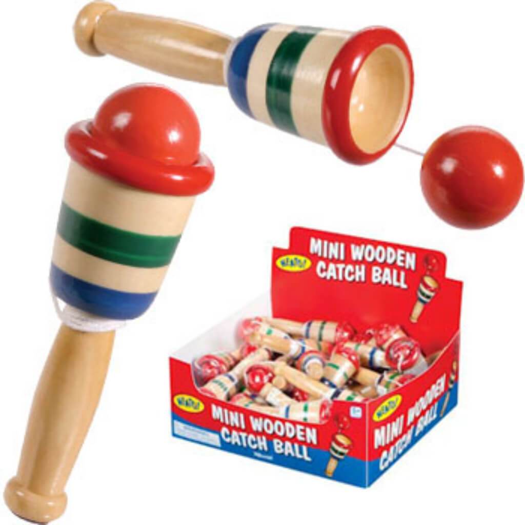 Mini Wooden Catch Ball 