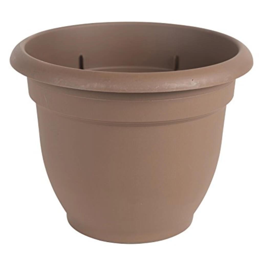 Ariana Chocolate Plastic Self Watering Planter 20in 