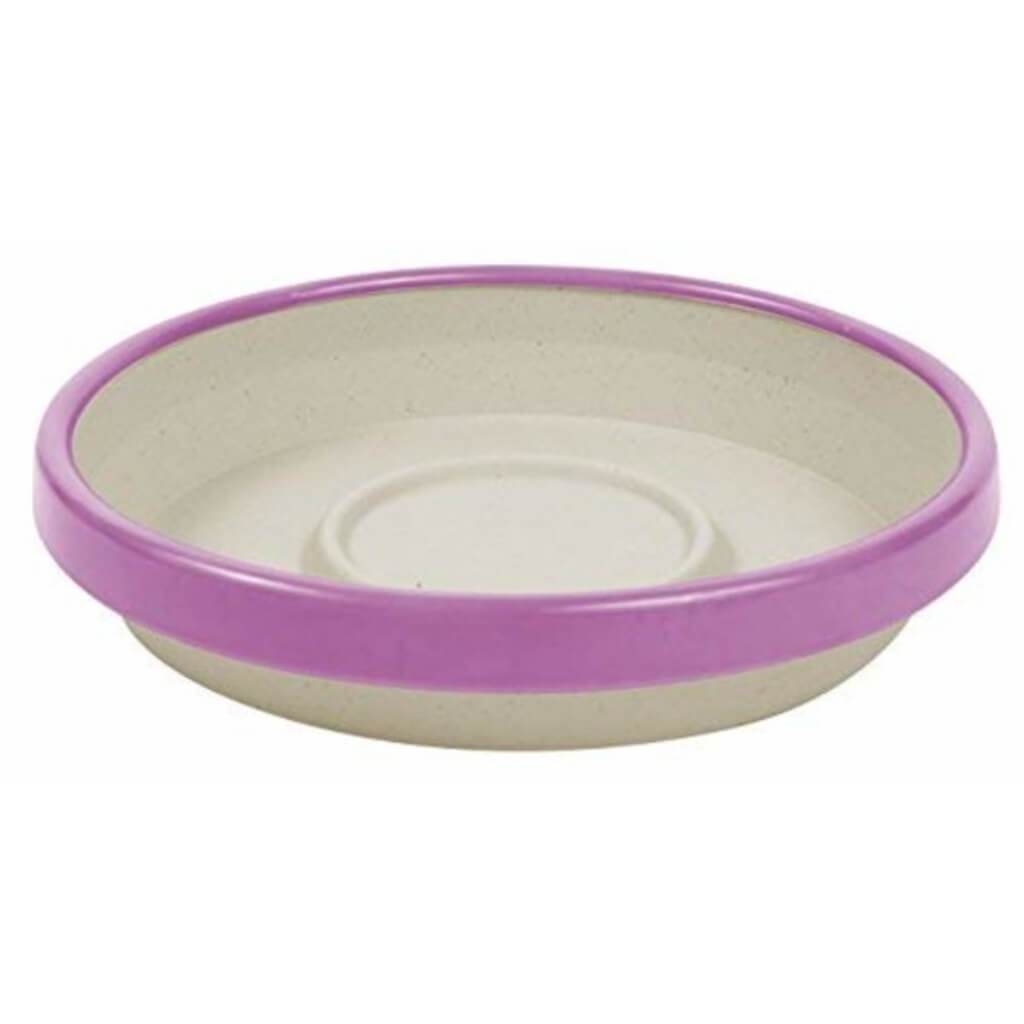 2 Tone Taupe/Passion Fruit Saucer 12in 