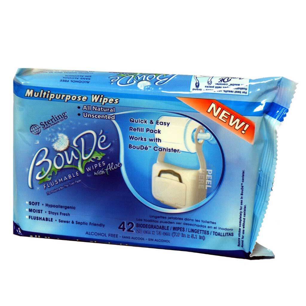 Bou De Flushable Wipes Refill 