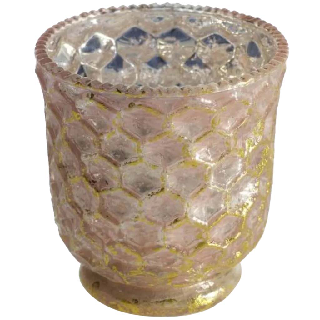 DAME VOTIVE 3" X 3.25" BLUSH 