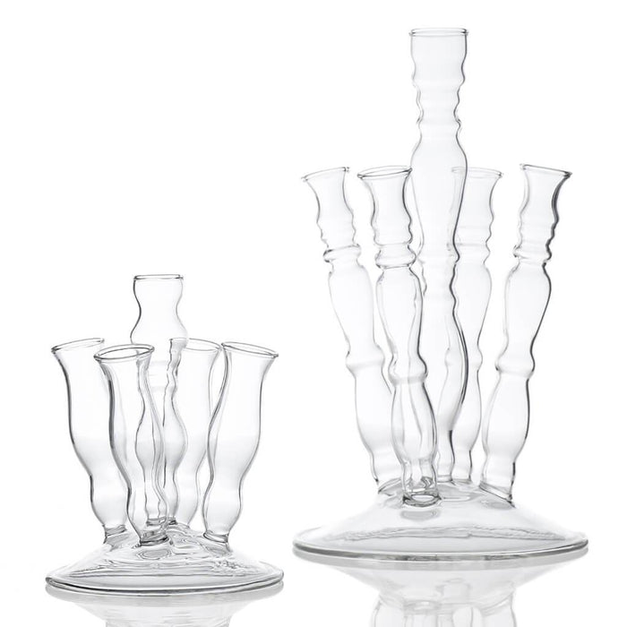 FLUTE VASE 4.5" X 4.5" X 5.75" 