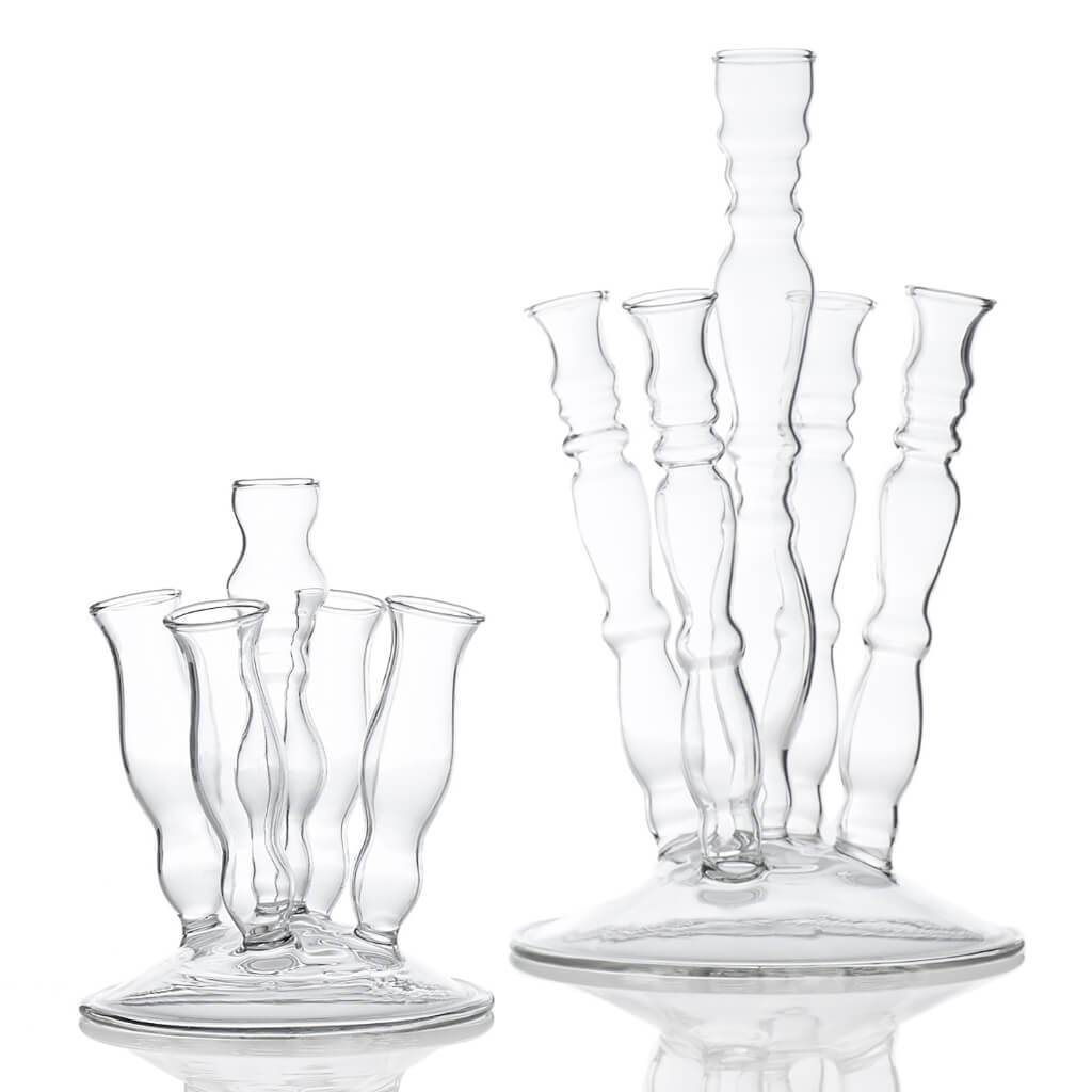 FLUTE VASE 4.5" X 4.5" X 5.75" 