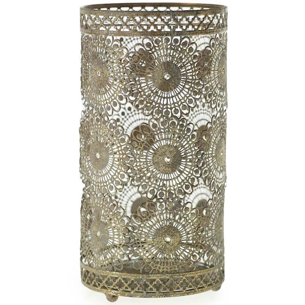 SAHARA VOTIVE 4.5"X 7.5" GOLD 