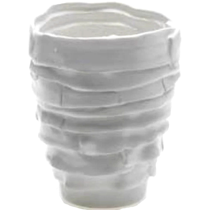 ARTSI VASE 4"X 4.5" WHITE