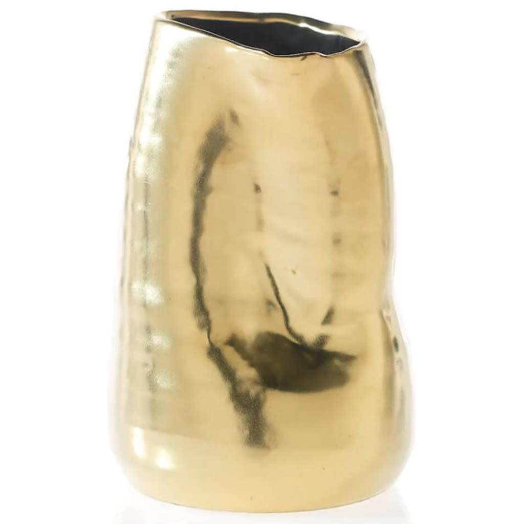 TEGAN VASE 4&quot;X 6&quot; MATTE GOLD 