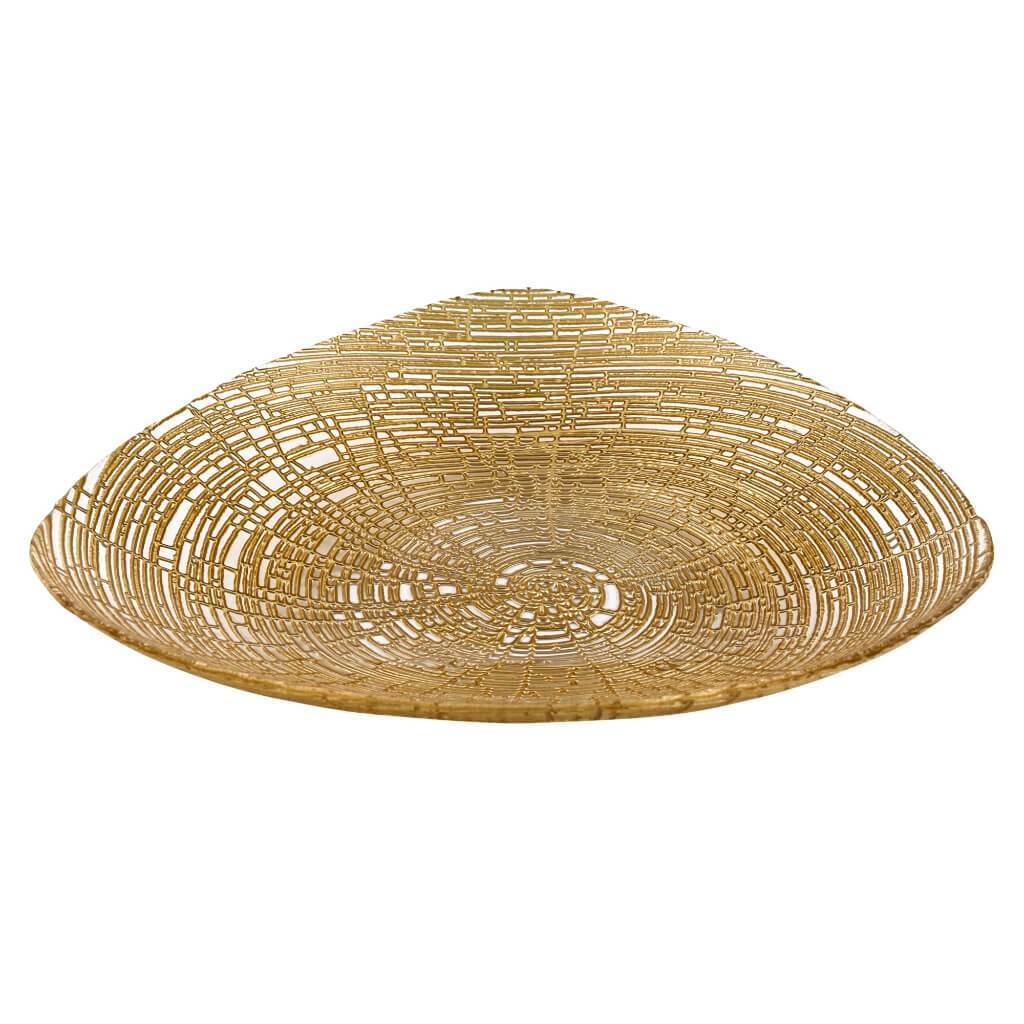 Gold Web Bowl Medium 11in