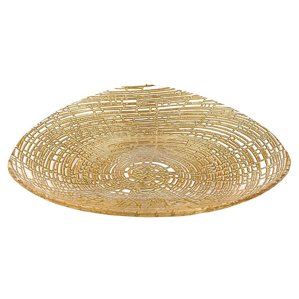 Gold Web Bowl Large 15in