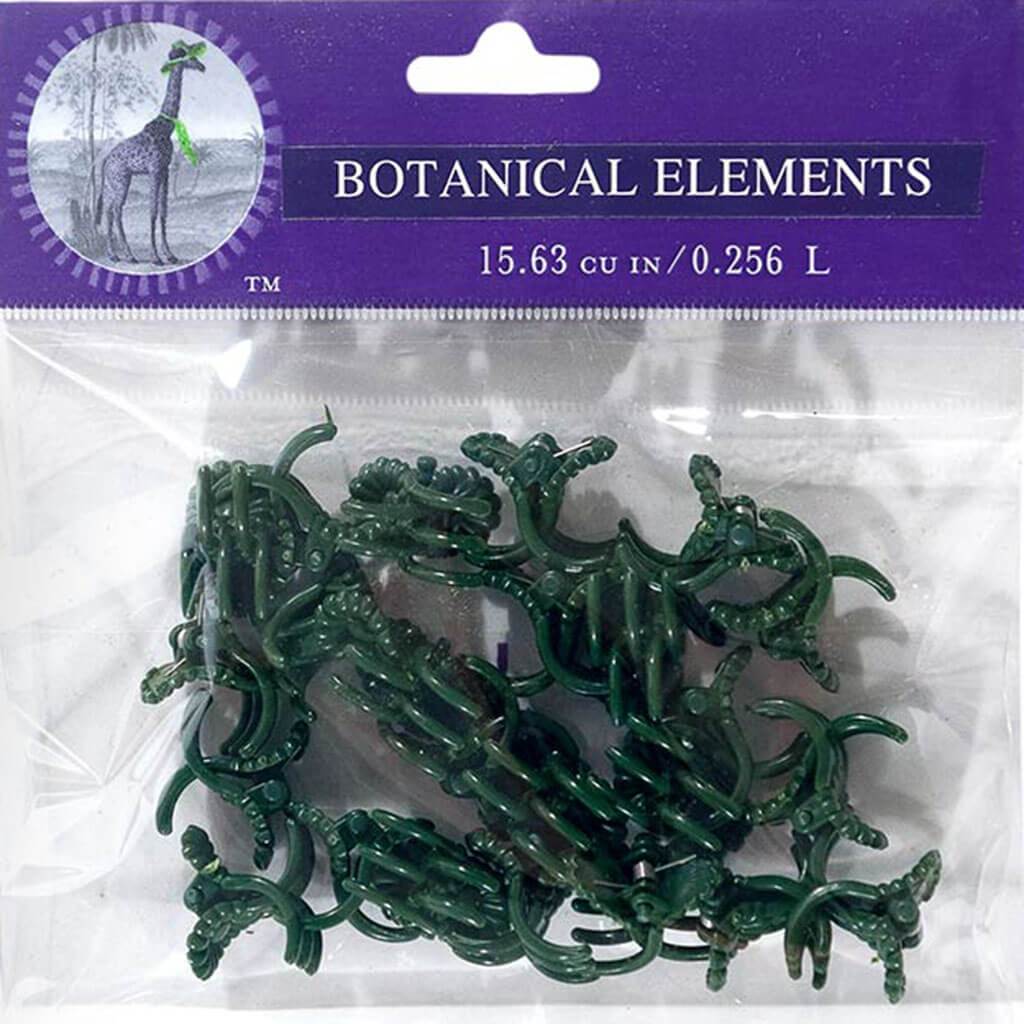 Daisy Orchid Clips Medium Green 24pc