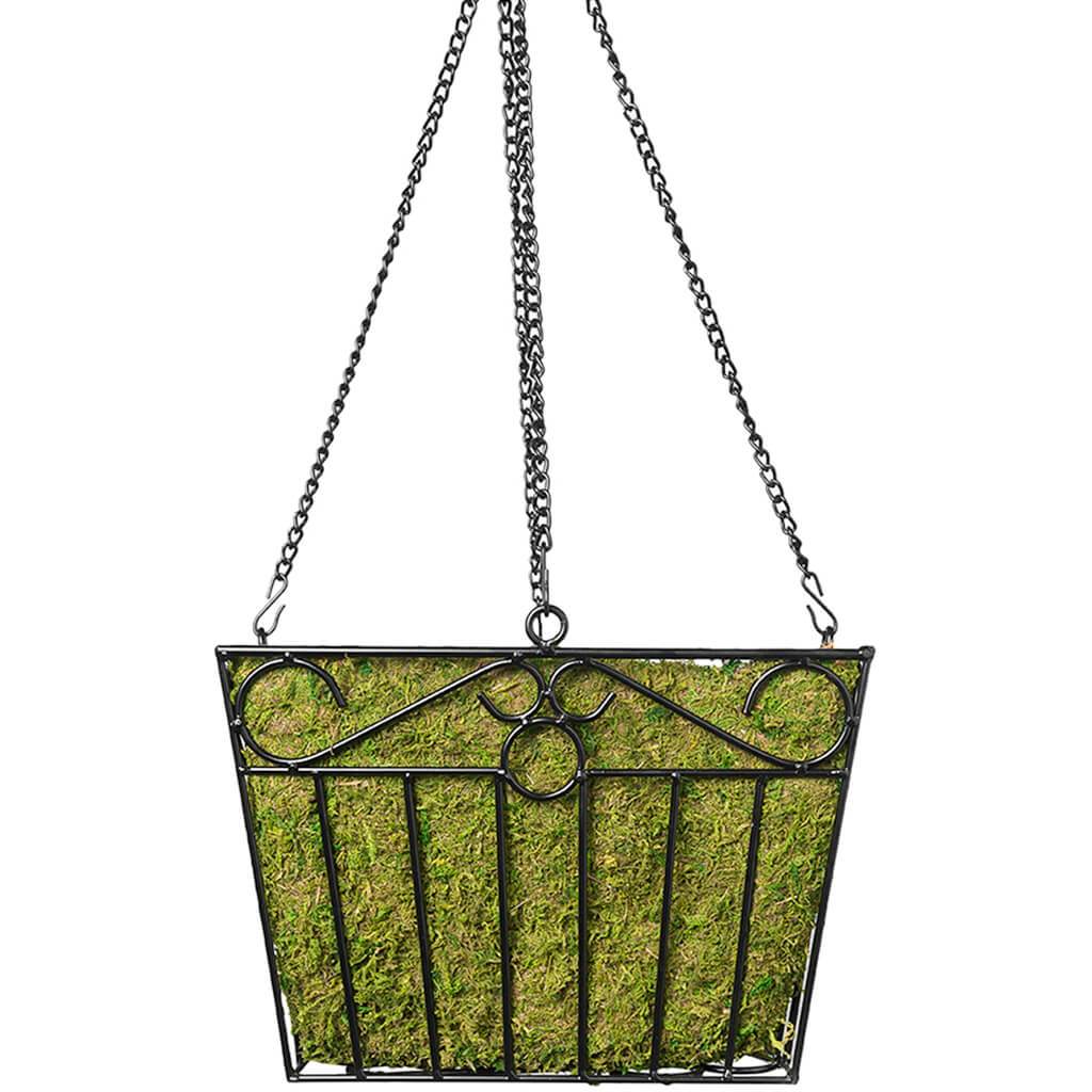 London Square Wire Hanging Basket