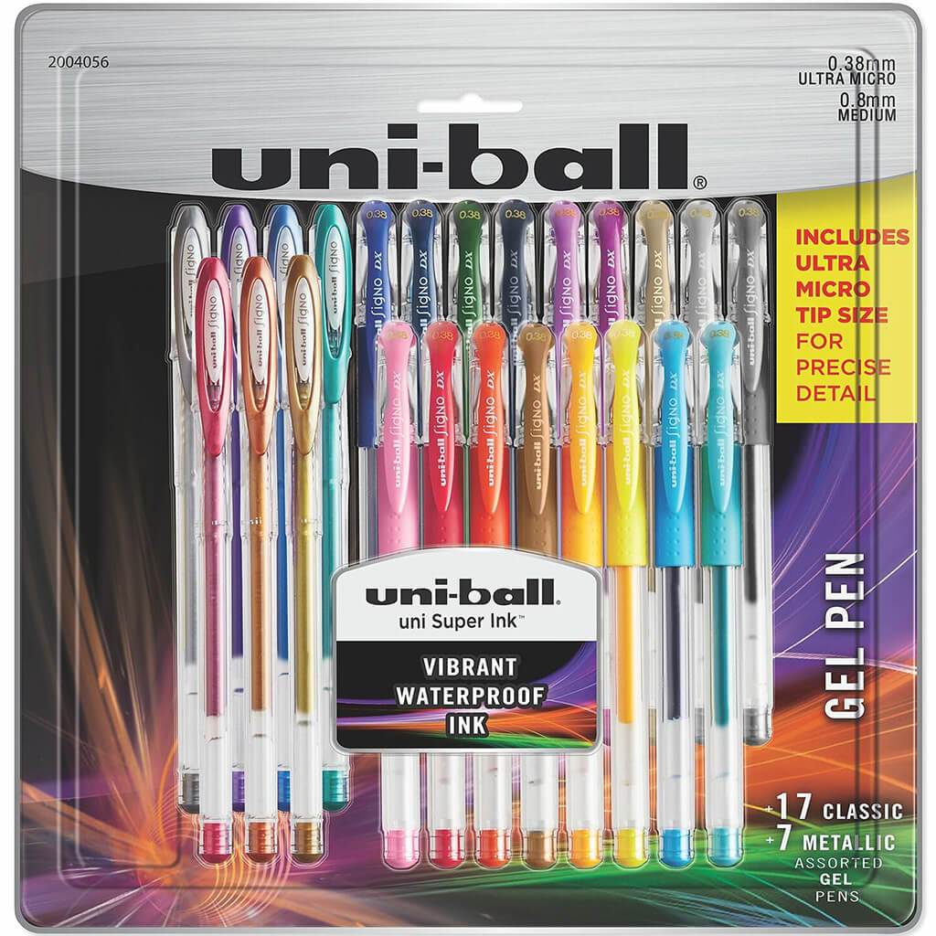 Gelstick Pen Sets 24 Assorted Colors
