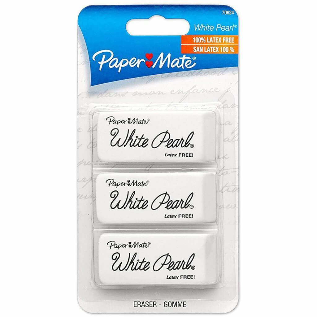 White Pearl Latex Free Eraser