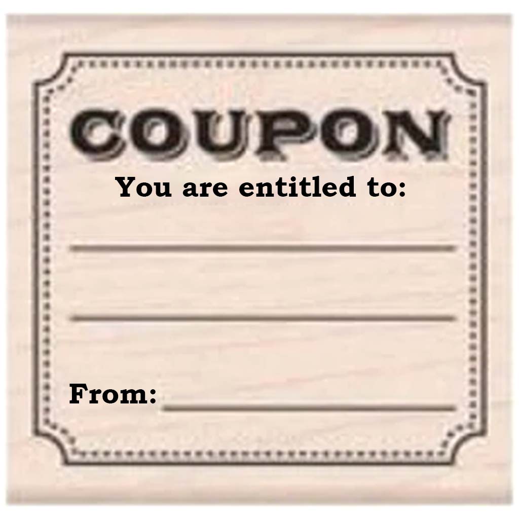 Entitled Coupon Stamp