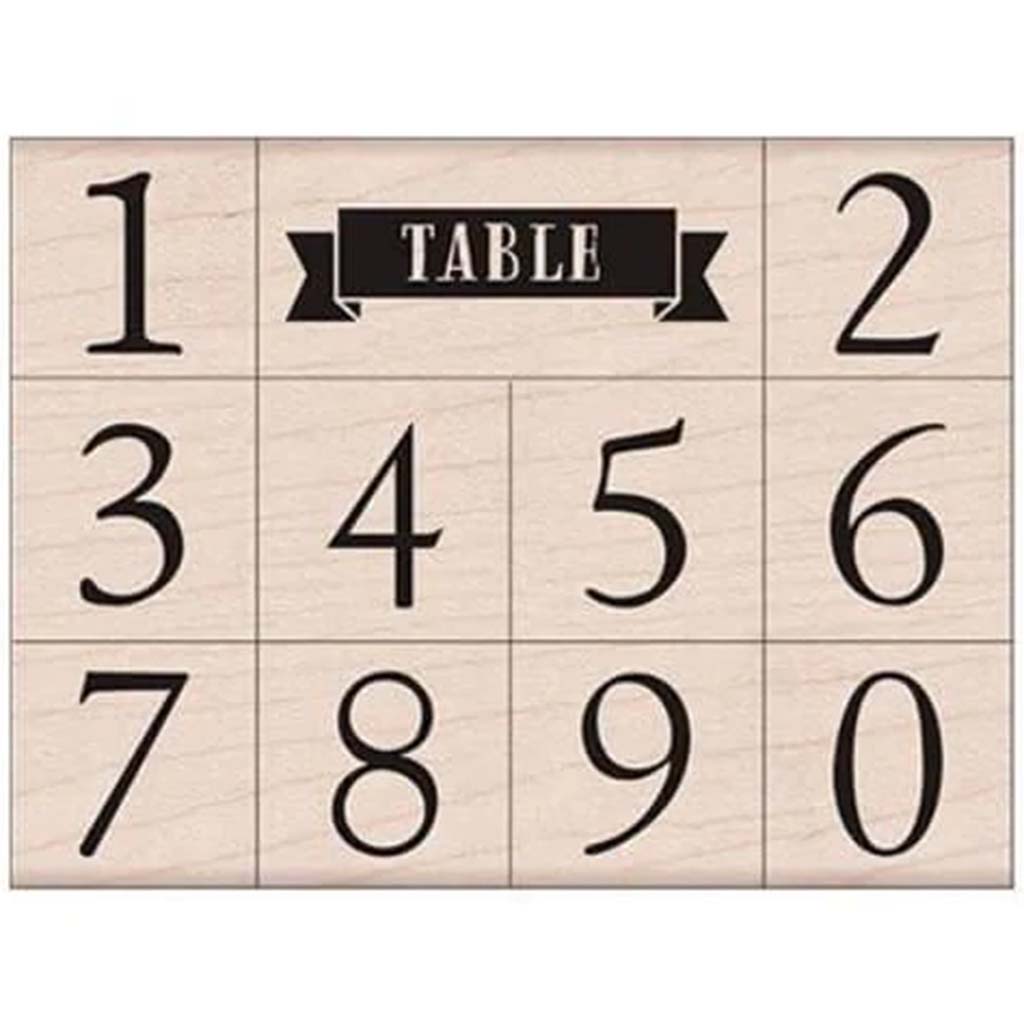 Classic Table Numbers Stamp Set