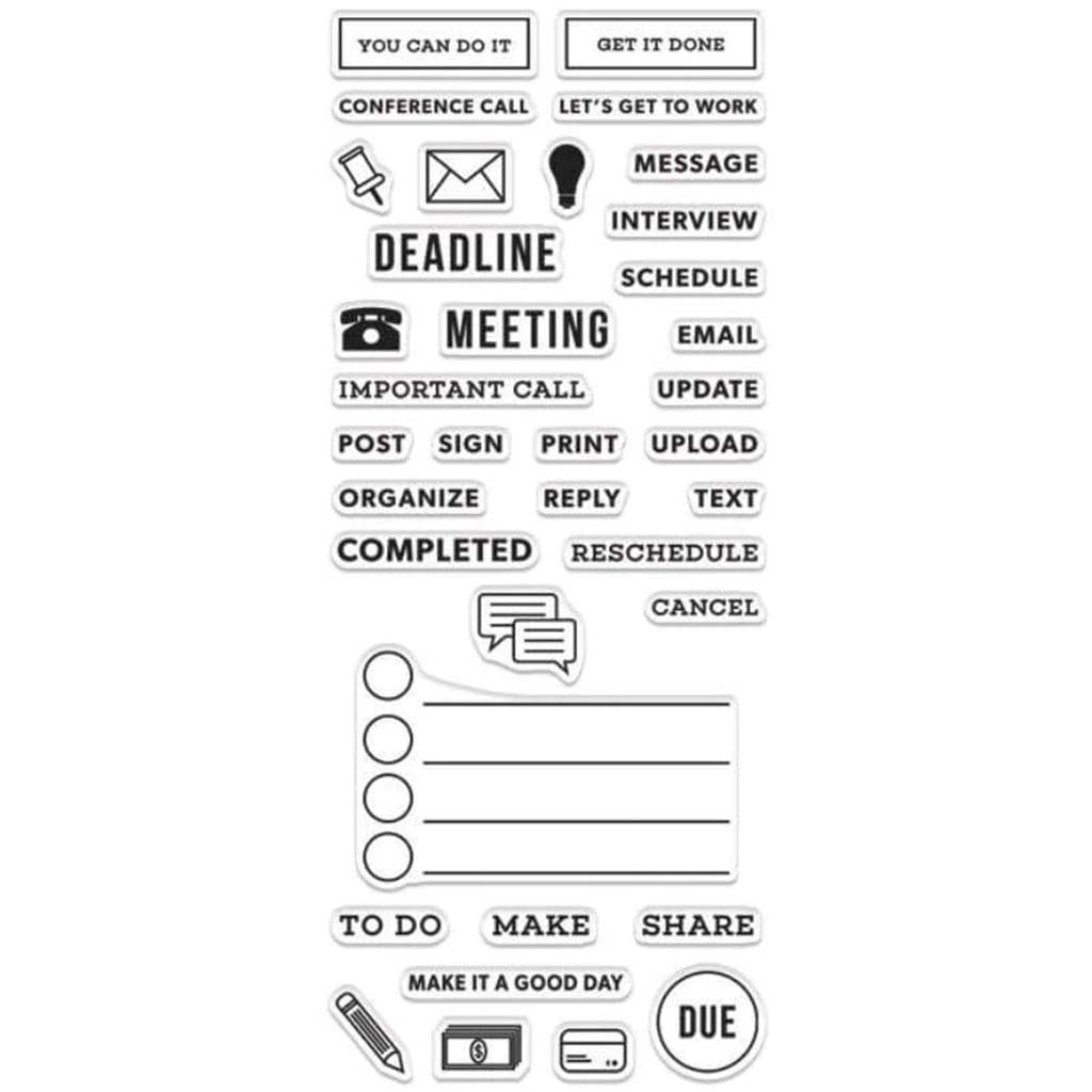 Kelly's Work Planner Clear Stamp 