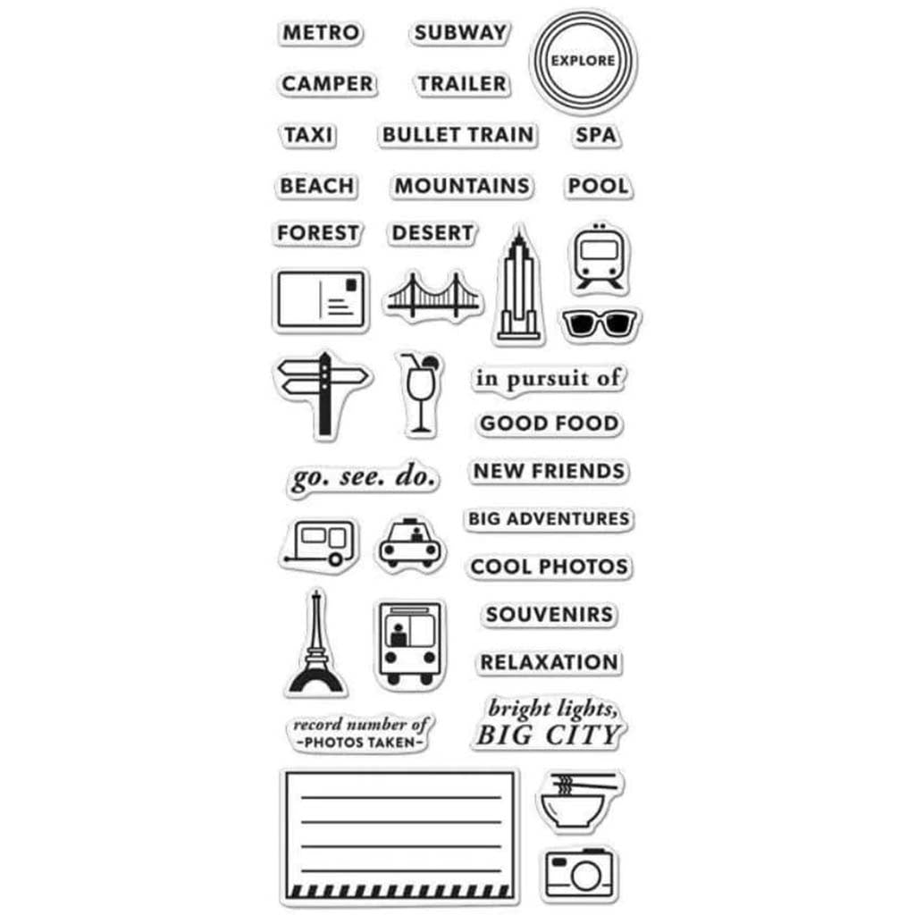 Kelly&#39;s Adventure Planner Clear Stamp Set 