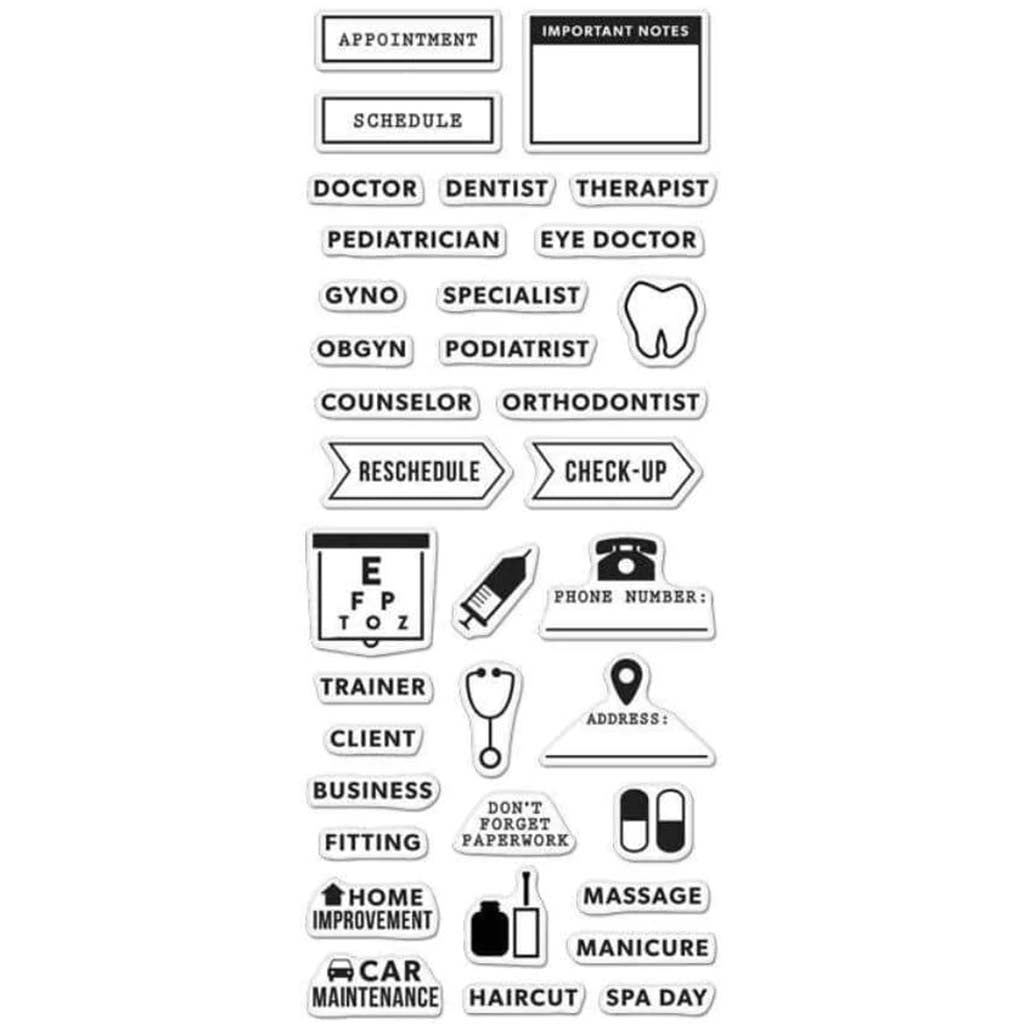 Kelly&#39;s Appointment Planner Clear Stamp Set 