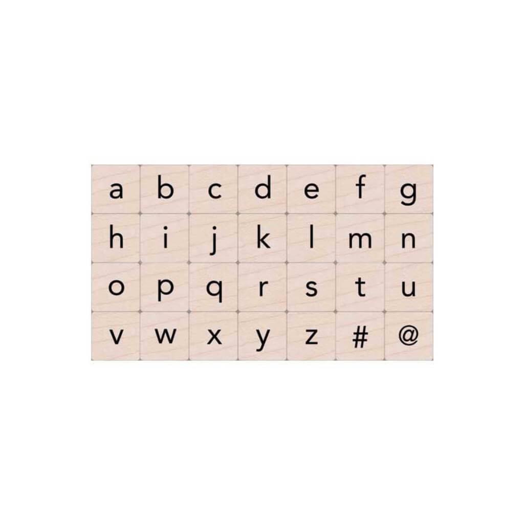 Essential Lowercase Letters Stamp