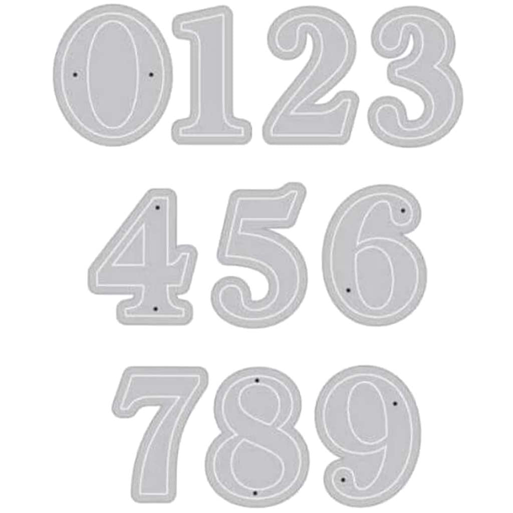 Classic Numbers Fancy Dies Frame Cuts 