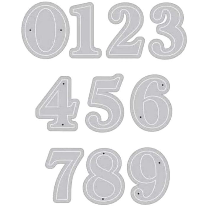 Classic Numbers Fancy Dies Frame Cuts 
