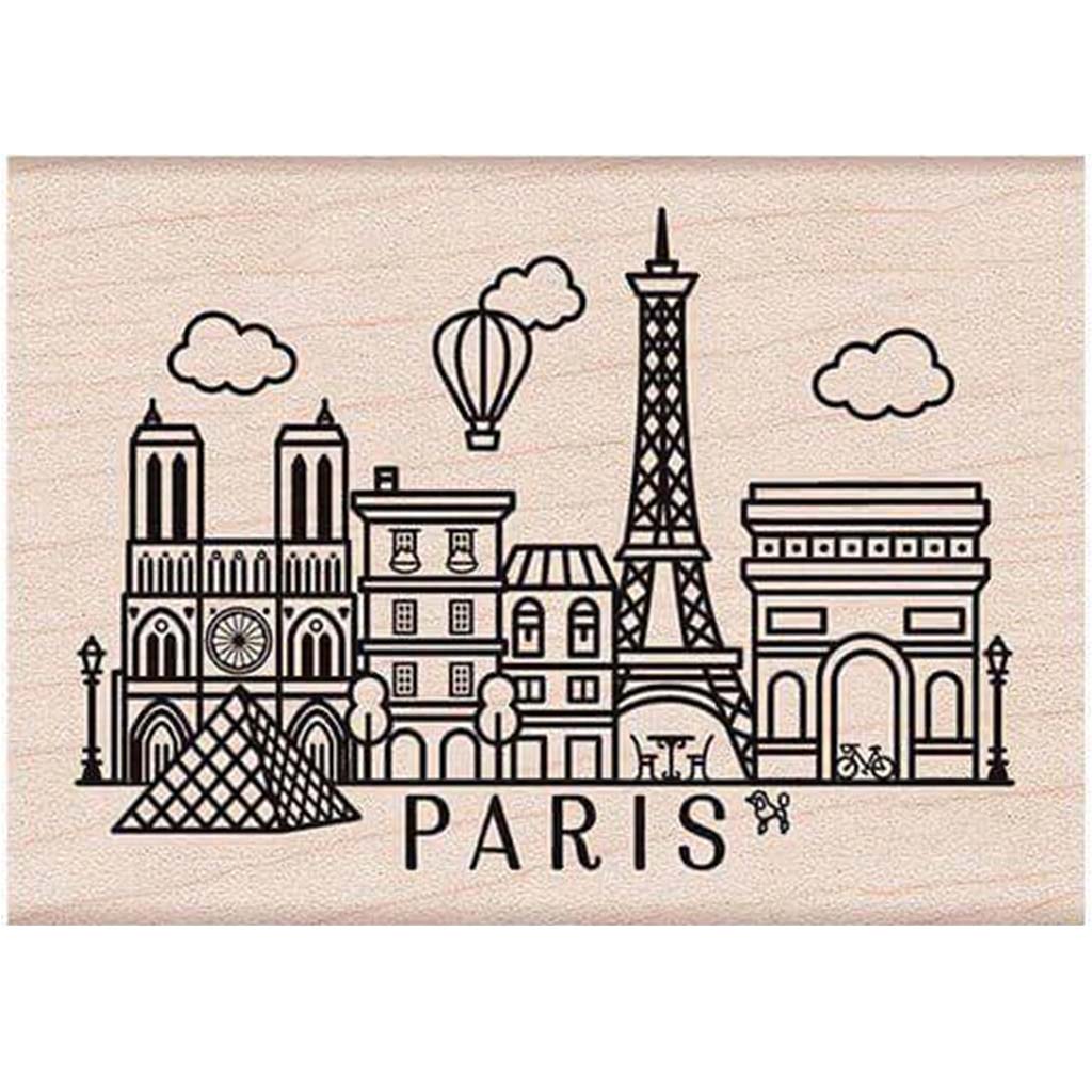 DESTINATION PARIS STAMP 