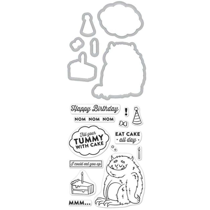 Eat Cake All Day Stamp & Cut 