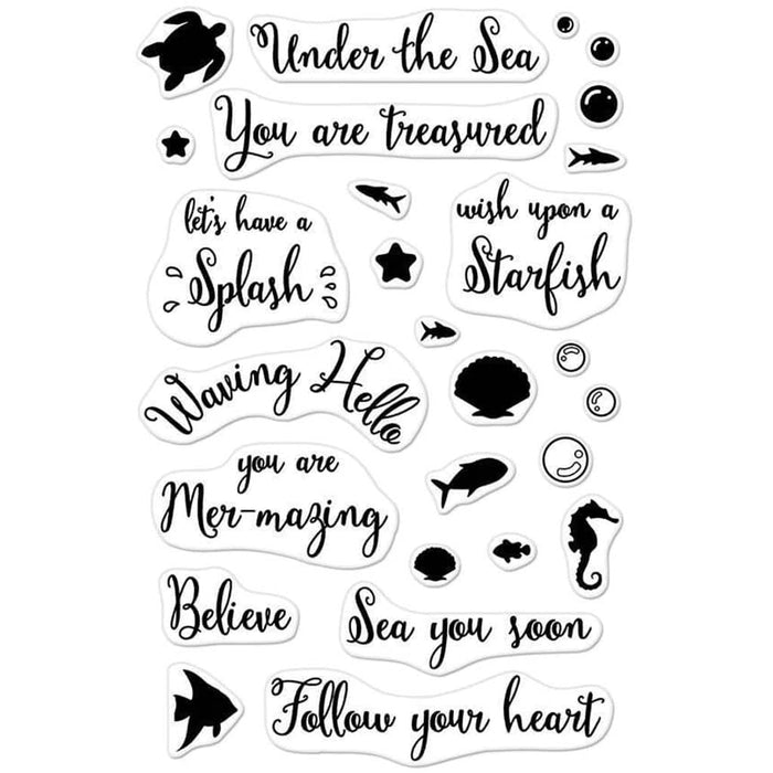 Mer-Mazing Messages Clear Stamp