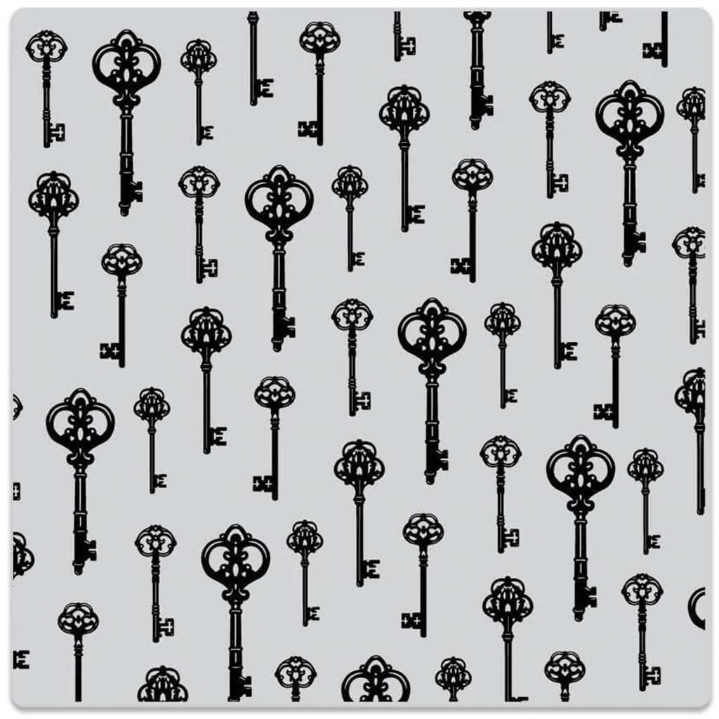 Antique Keys Bold Prints Cling Stamp 6in X 6in