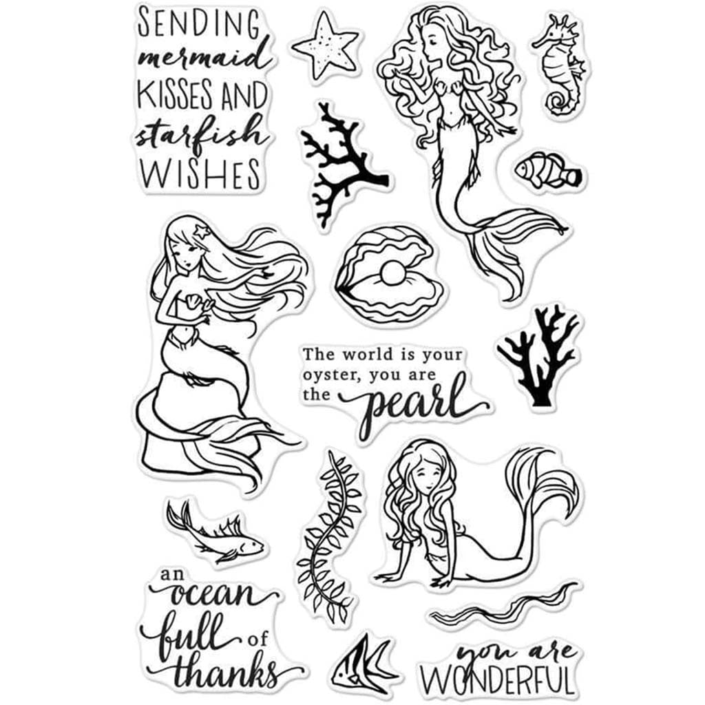 Mermaid Kisses Clear Stamp