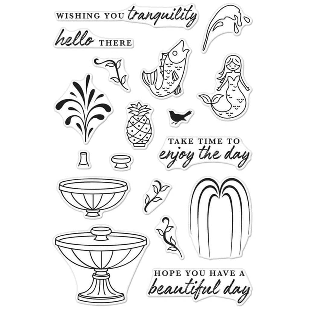 Make a Fountain Clear Stamp