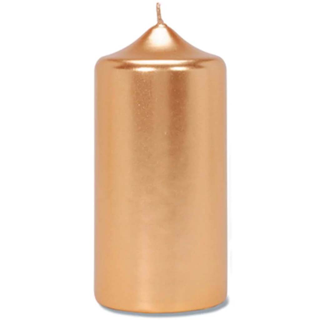 Pillar Candle Metallic Gold 