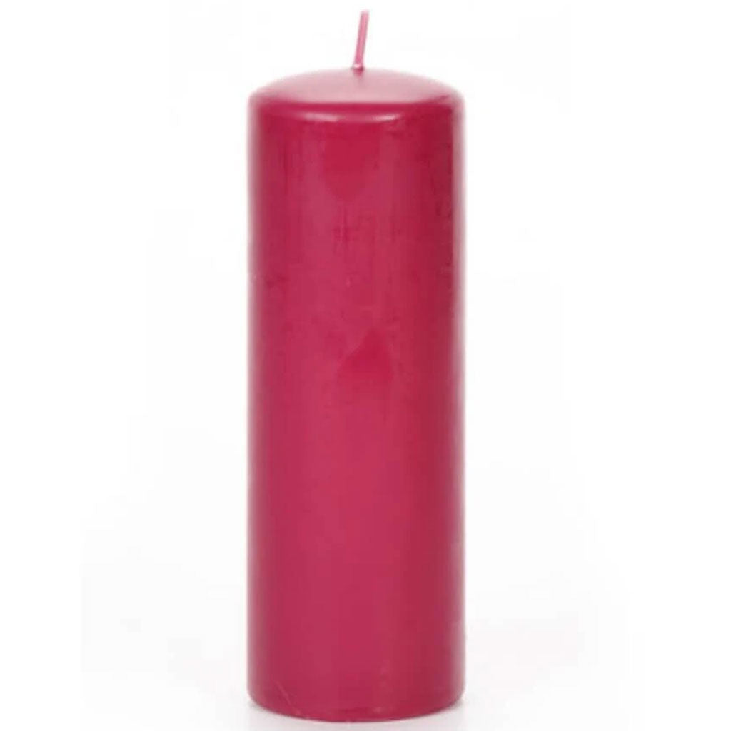 Pillar Candle Dark Red Apple Cinnamon 2.8 x 8.8 inches