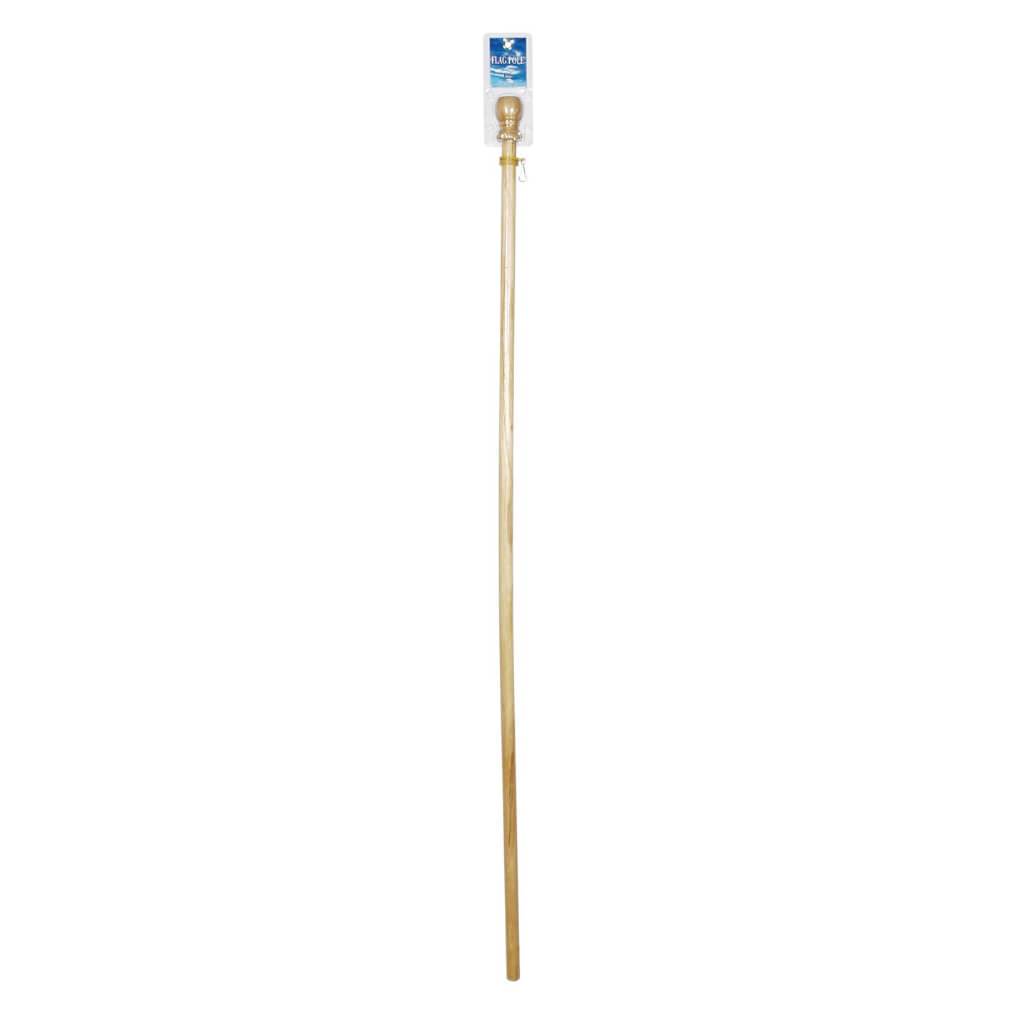 Patriotic Wood Flag Pole 59in 