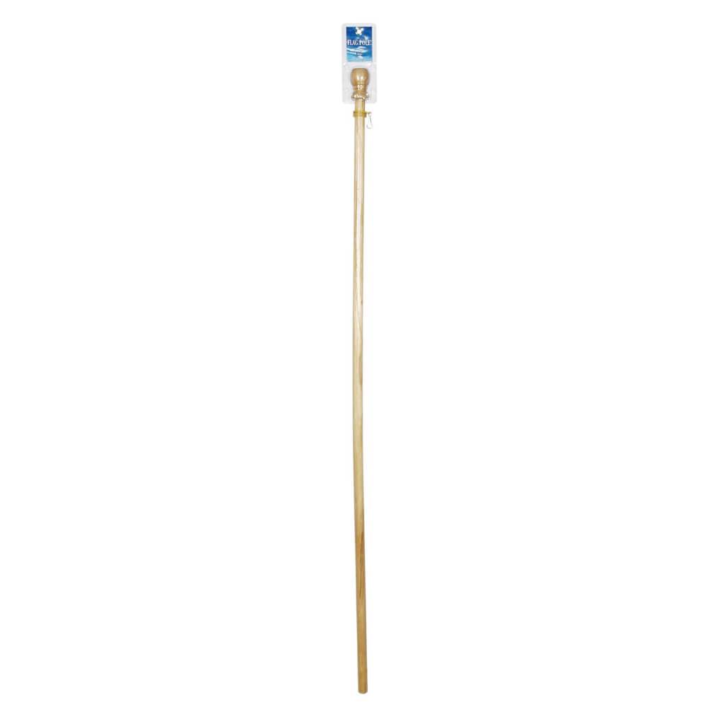 Patriotic Wood Flag Pole 59in 