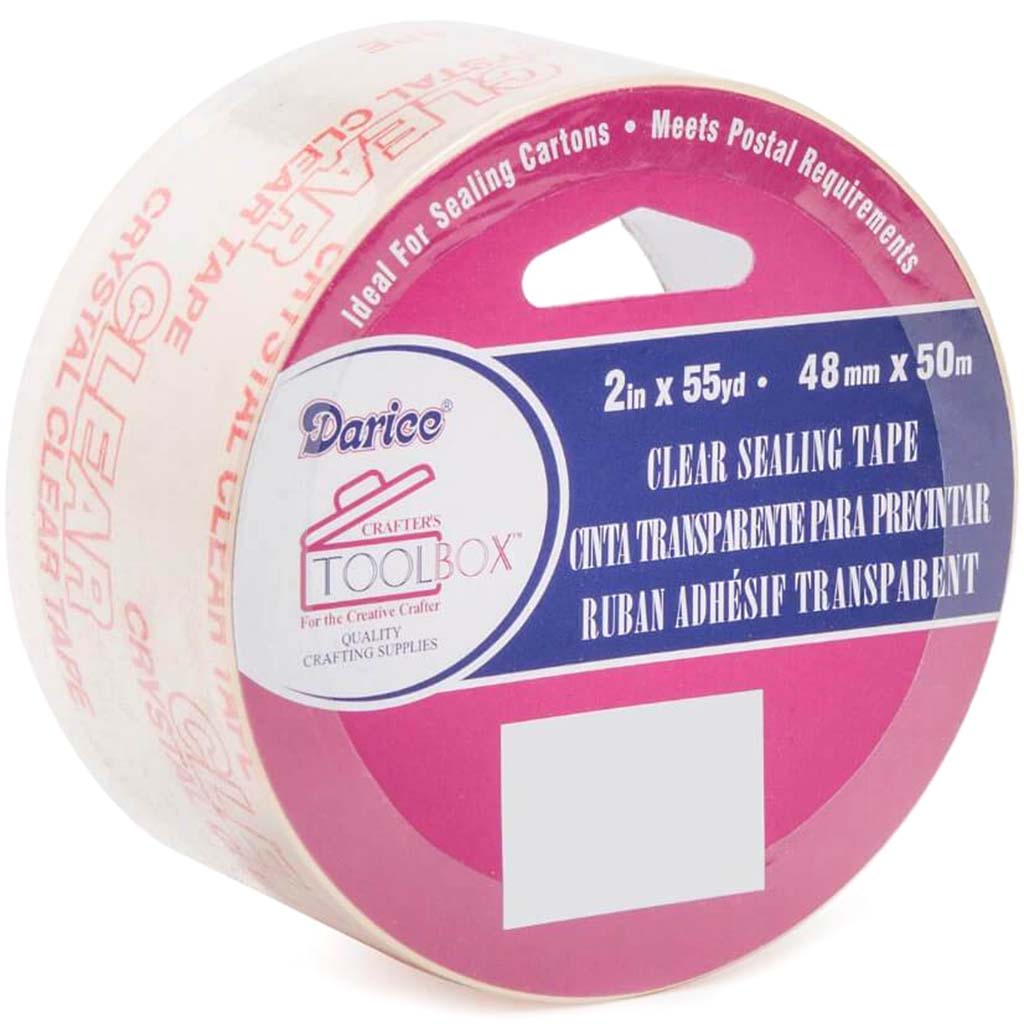 CARTN SEALING TAPE CLR 2X55YD 