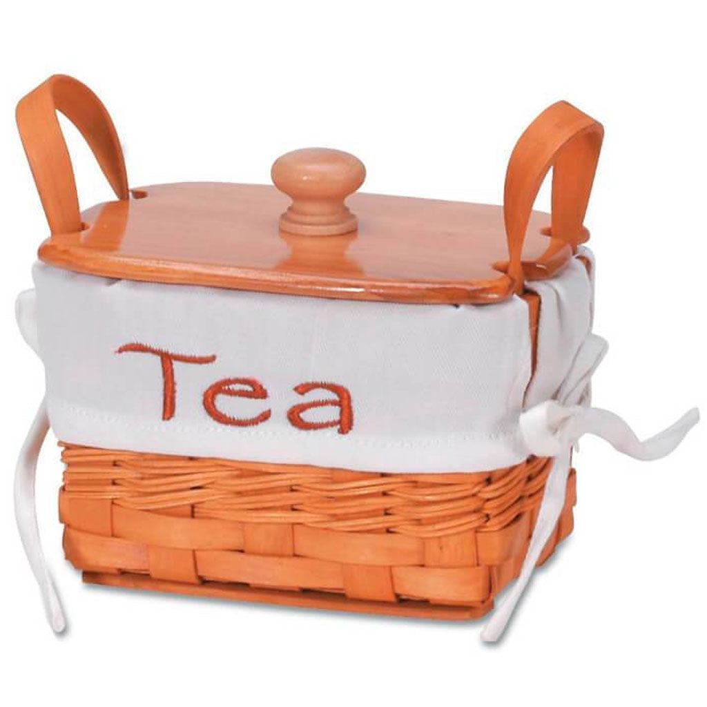 BASKET CHIPWOOD TEA WITH LINER 6IN