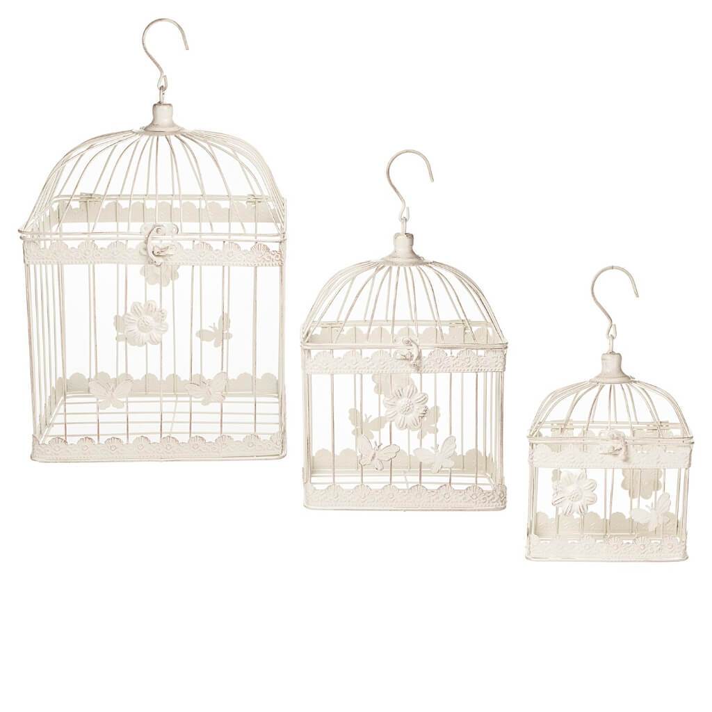 BIRDCAGE METAL SET OF 3 