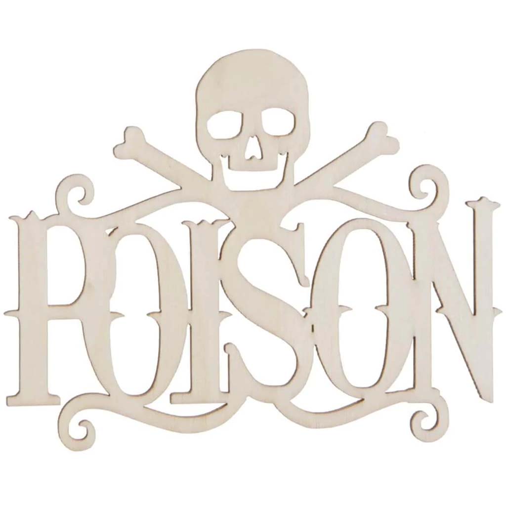 WOOD LASER WORD POISON 