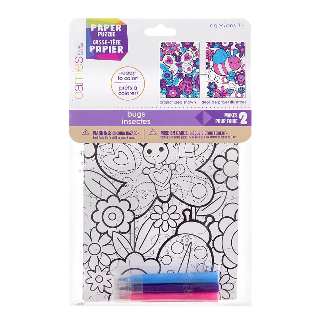 PAPER PUZZLES KIT 5X7IN BUGS 