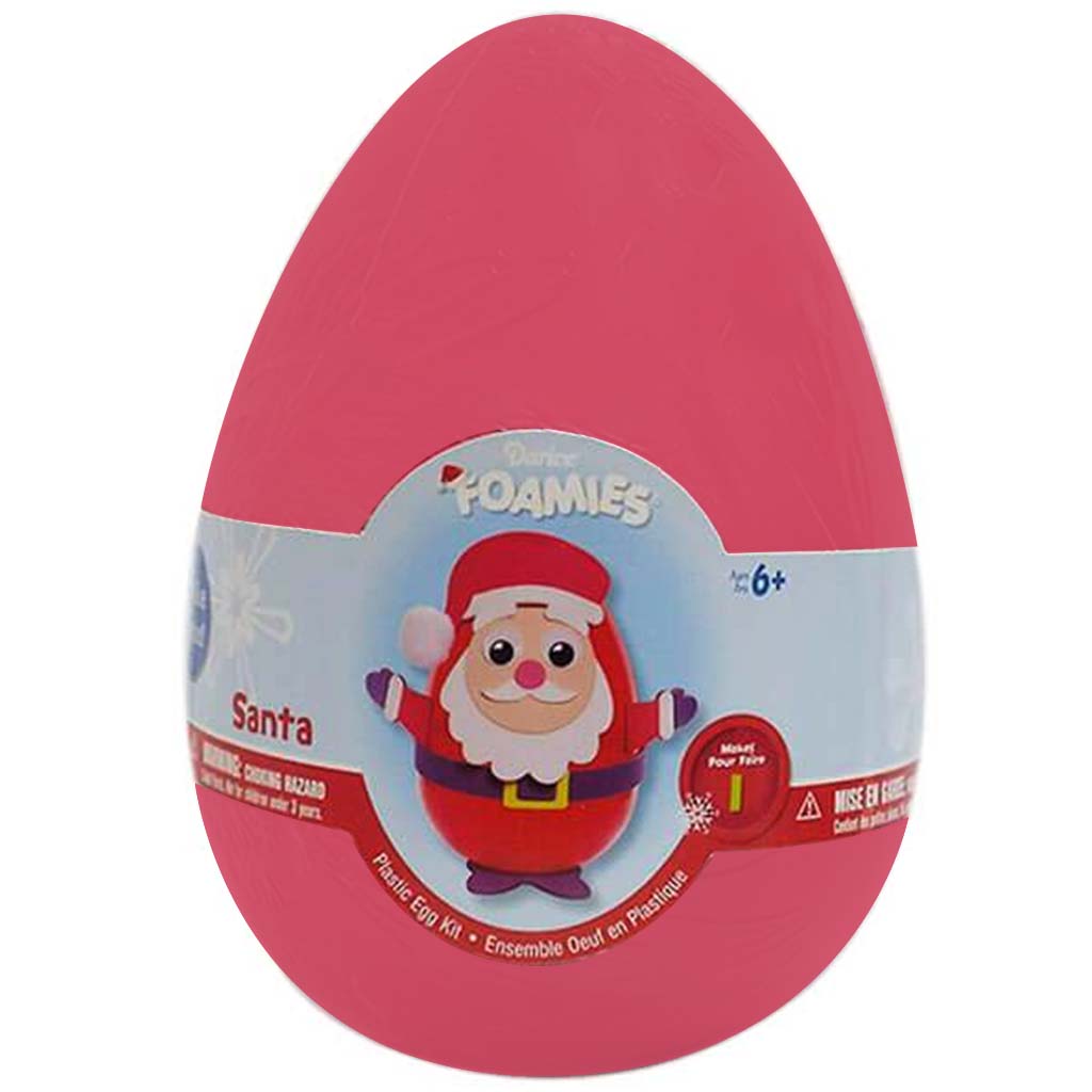 JUMBO PLASTIC EGG KIT SANTA 