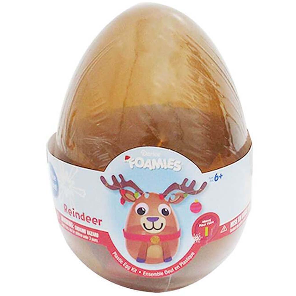 JUMBO PLASTIC EGG KIT REINDEER 