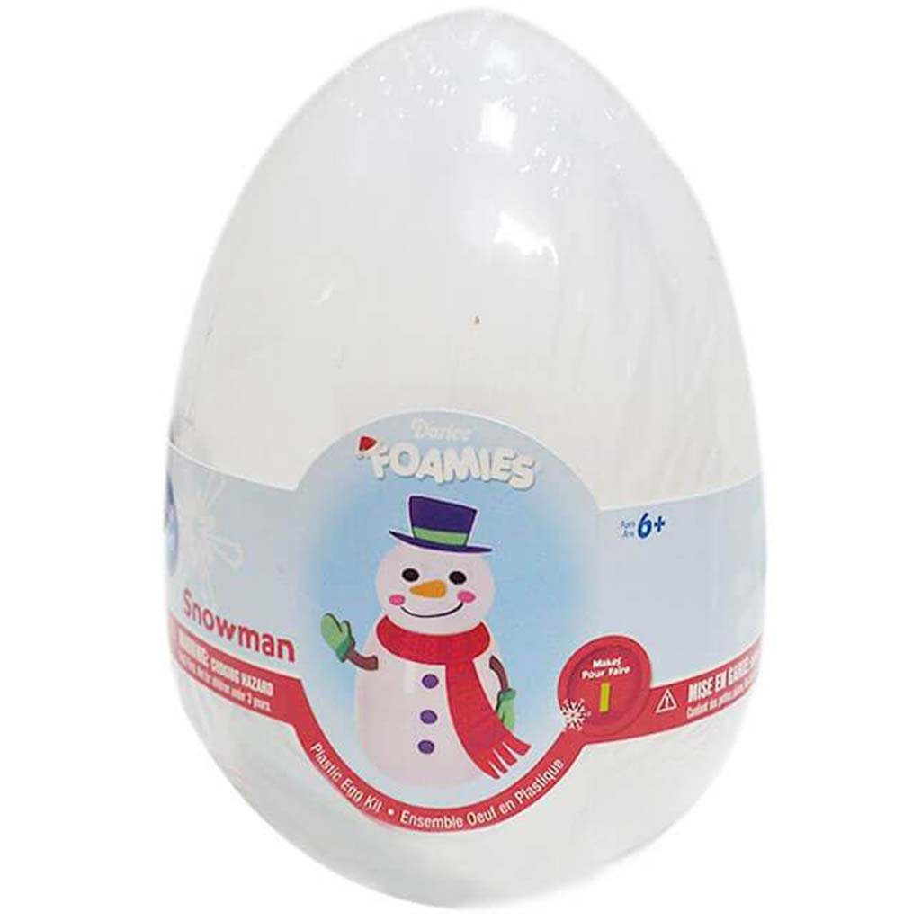 JUMBO PLASTIC EGG KIT SNOWMAN 