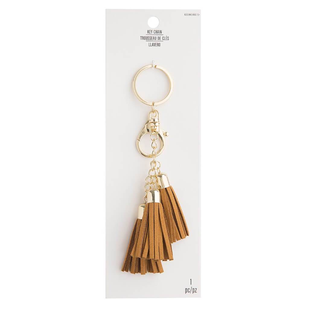 3 TASSELS KEYCHAIN GOLD 