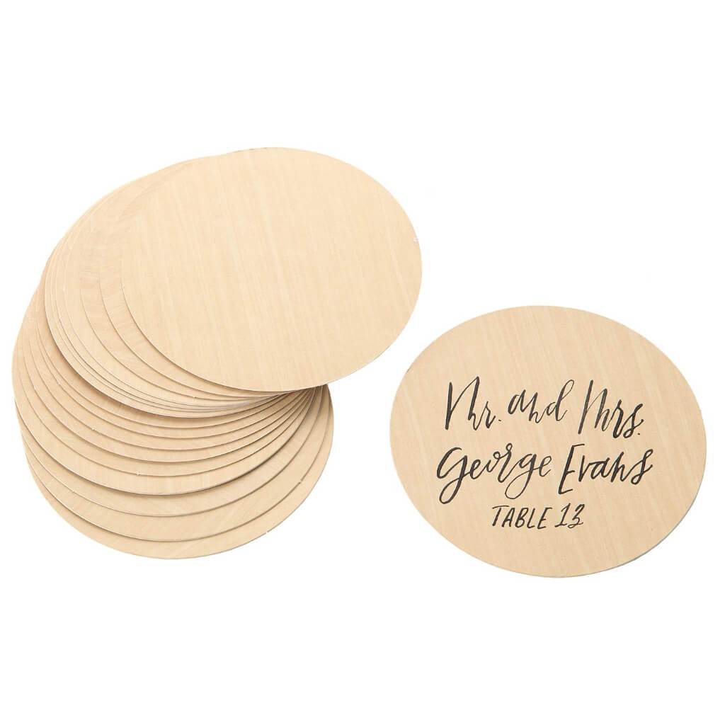 PLACECARDS WOODGRAIN 25PC 