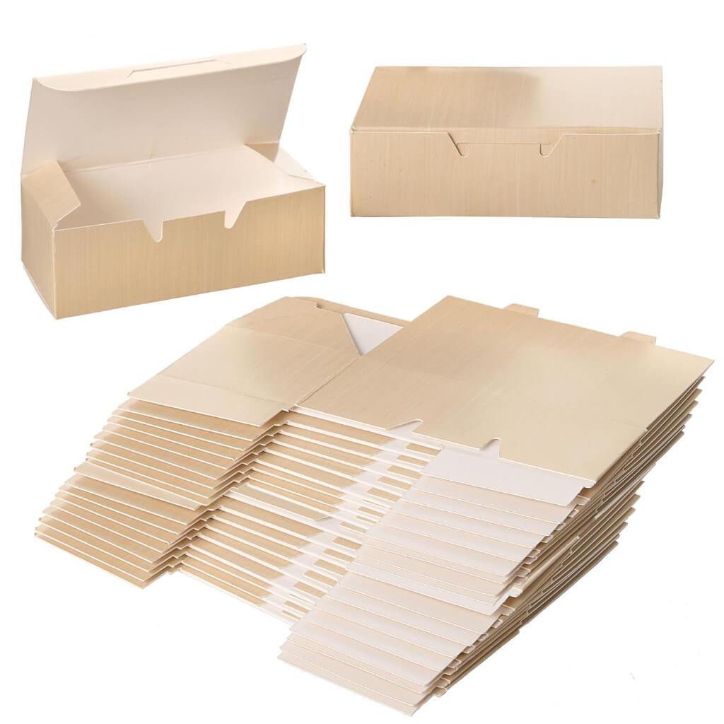 CAKE BOX WOODGRAIN 20PC 