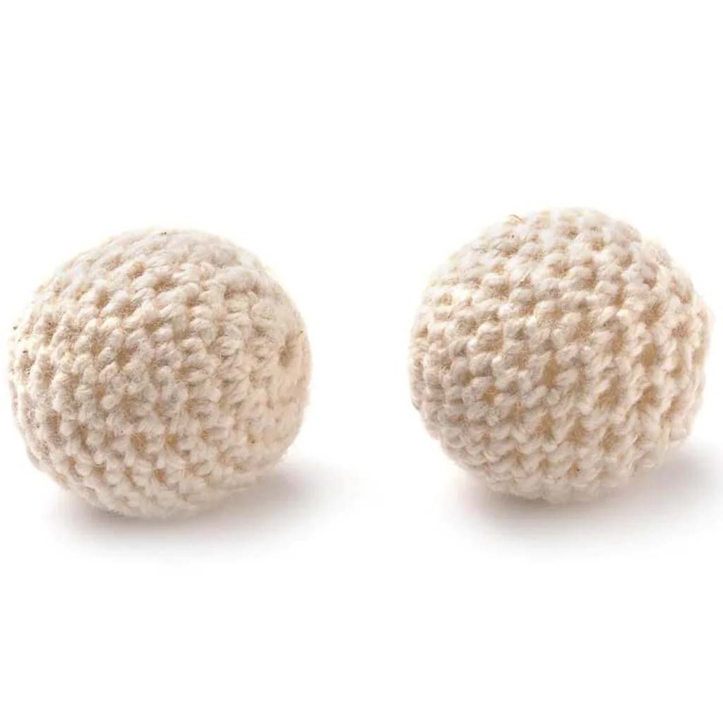 CROCHET BEAD .78 SAND 2PC 