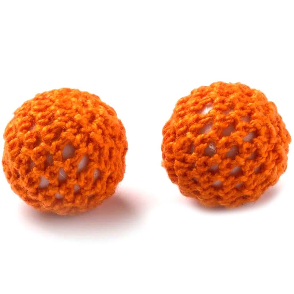 CROCHET BEAD .78 ORNGE 2PC 