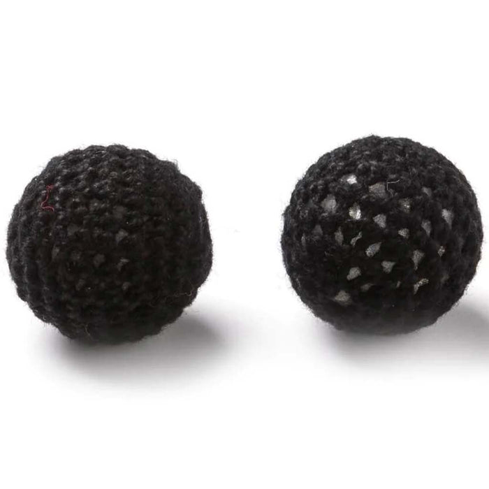 CROCHET BEAD .78 BLK 2PC 