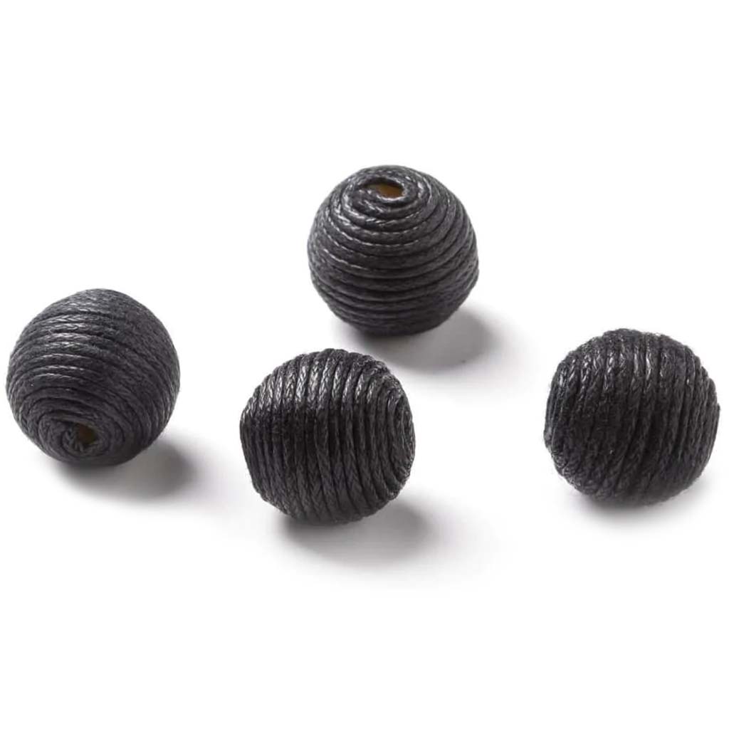 CORDED BEAD .62 BLCK 4PC 