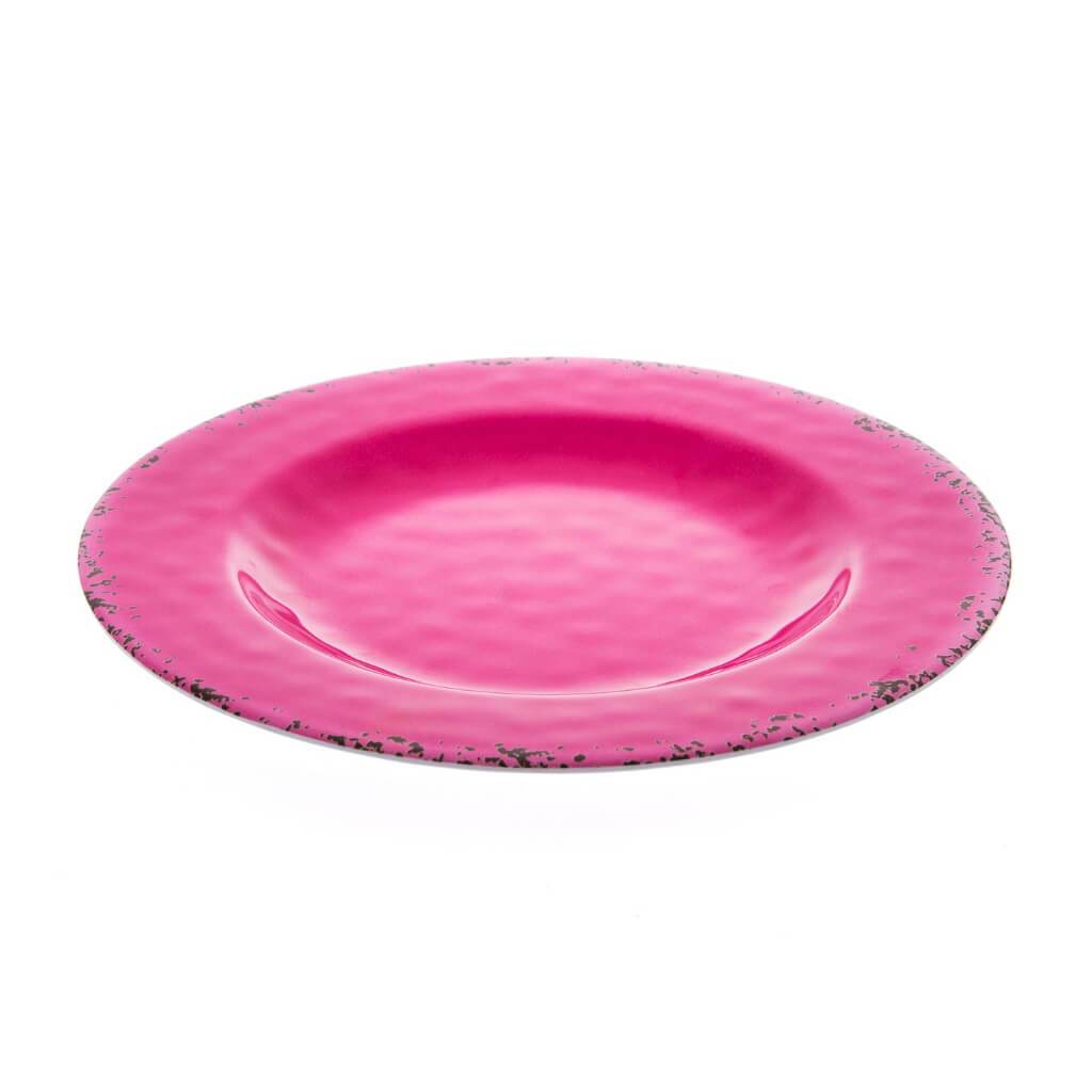 MELAMINE SALAD PLATE 9INCH PINK 